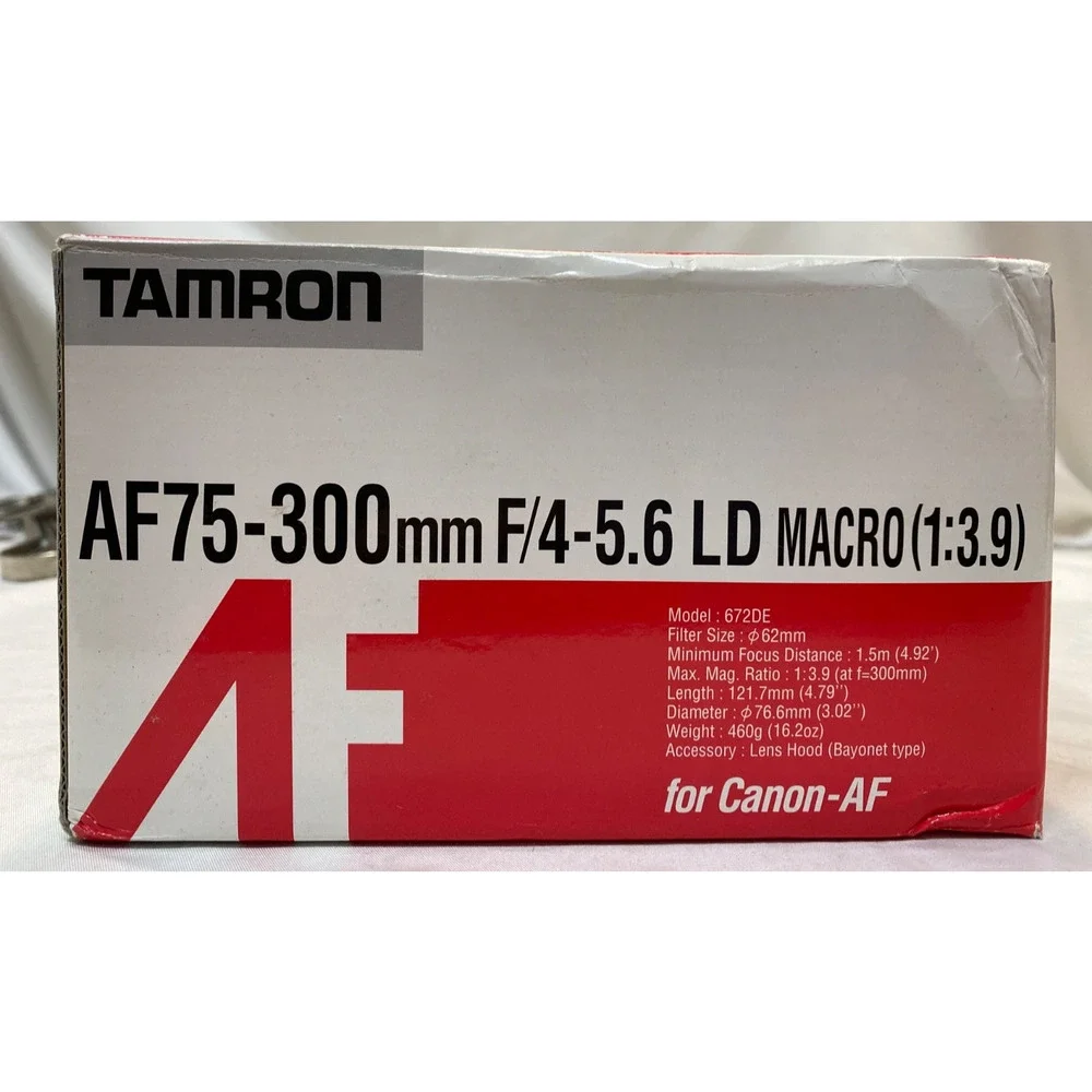 Tamron AF 75-300mm F4-5.6 LD Tele-Macro Lens For Minolta 672DM